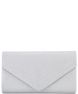 Fashion Envelope Clutch Handbag HBG-104926 SILVER